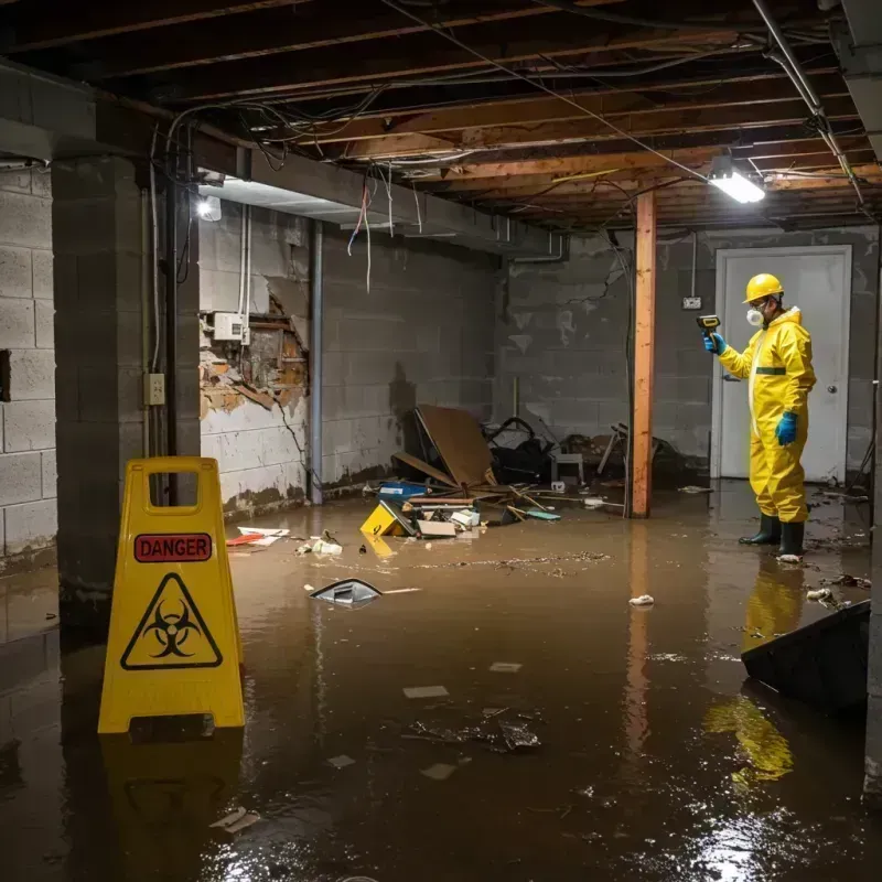 Flooded Basement Electrical Hazard in Cuba, IL Property